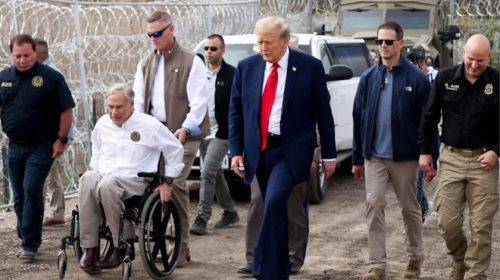 Donald Trump And Gov Greg At Border