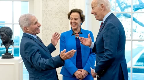 Dr. Fauci, Dr. Grady, and Joe Biden